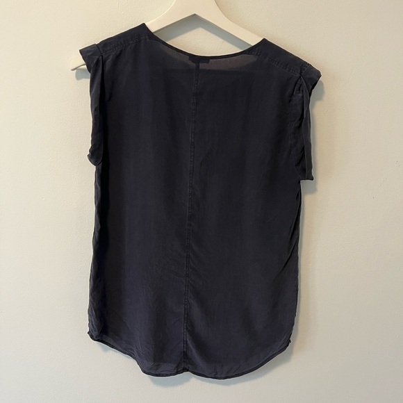 Club Monaco 100% Silk Navy Blouse - Picture 4 of 9